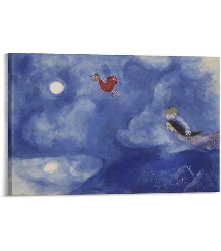 Amazon.co.jp: マルク・シャガール「窓から見るパリ」絵画アート